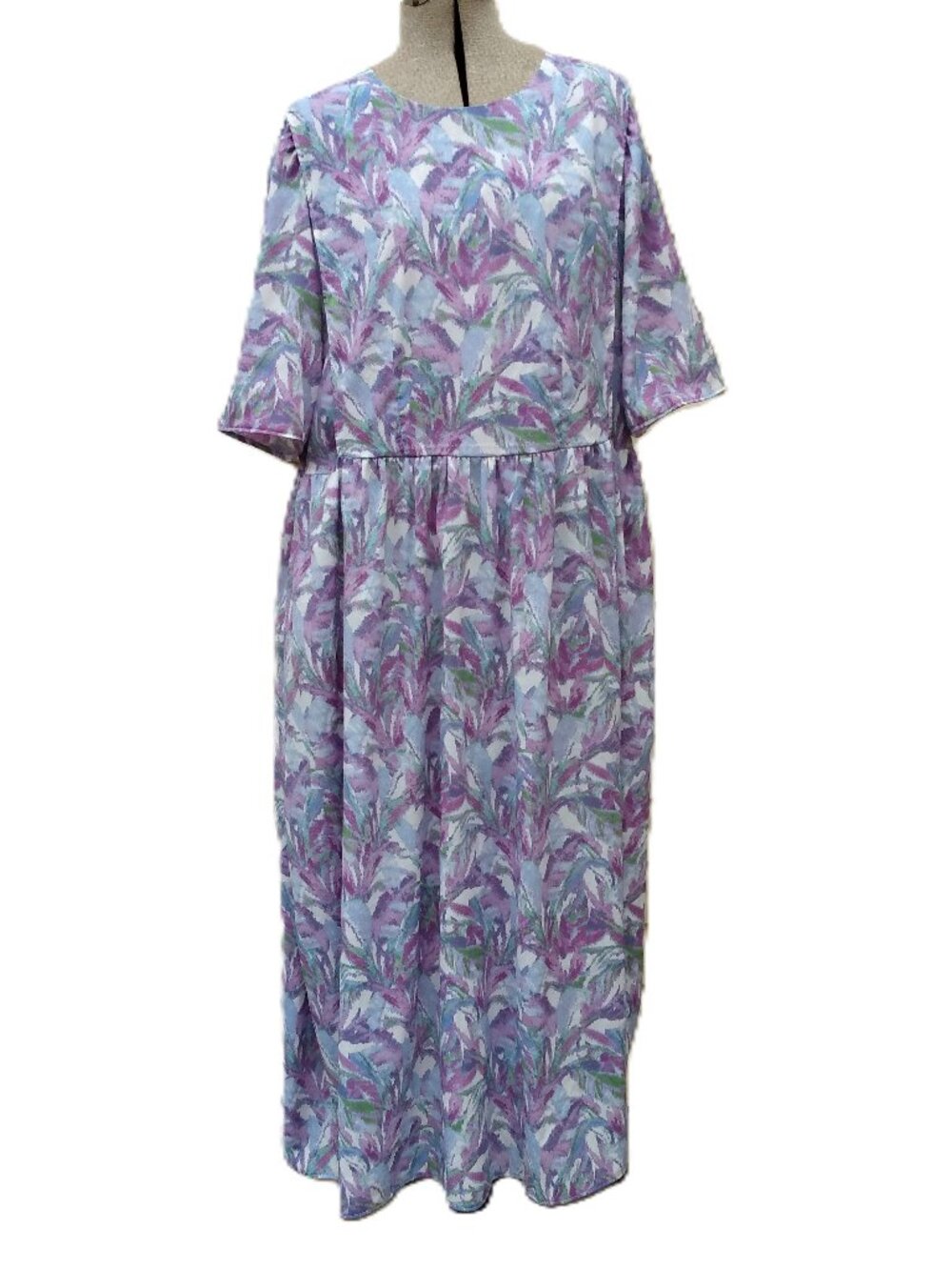 Handmade Mennonite Cape Dress XL Large 46" Bust Lagenlook Prairie OOAK